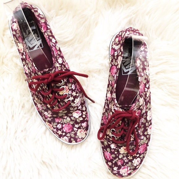 Vans Floral Low Ankle Skate Sneakers Shoes - Picture 2 of 8